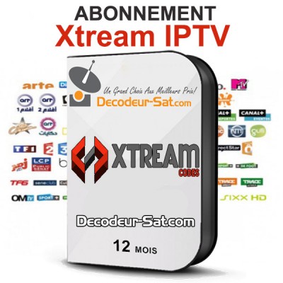 ABONNEMENT 12 MOIS Xtream IPTV