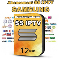 ABONNEMENT SS iPTV 12 MOIS POUR SAMSUNG SMART TV