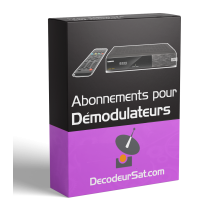 ABONNEMENTS IPTV POUR Démodulateurs
