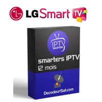ABONNEMENT IPTV Smarters Pro LG TV